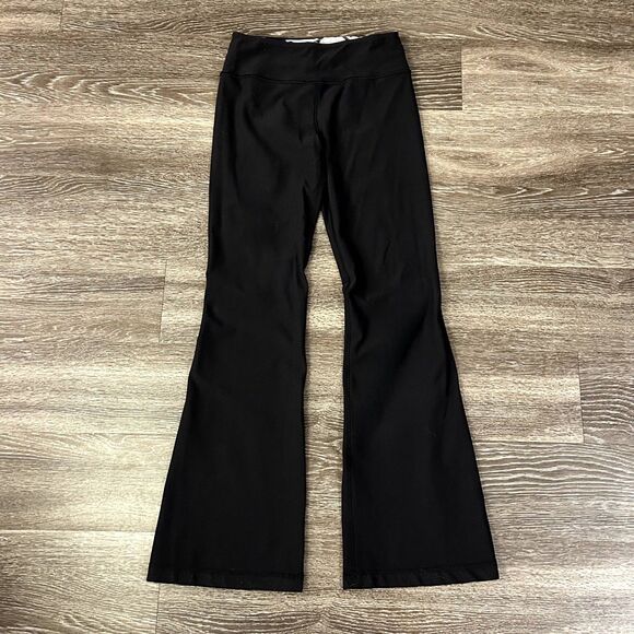 Lululemon Reversible Groove Flare Yoga Pants Slim Leg 6 Rare Prin Waisband Luon - Picture 9 of 14